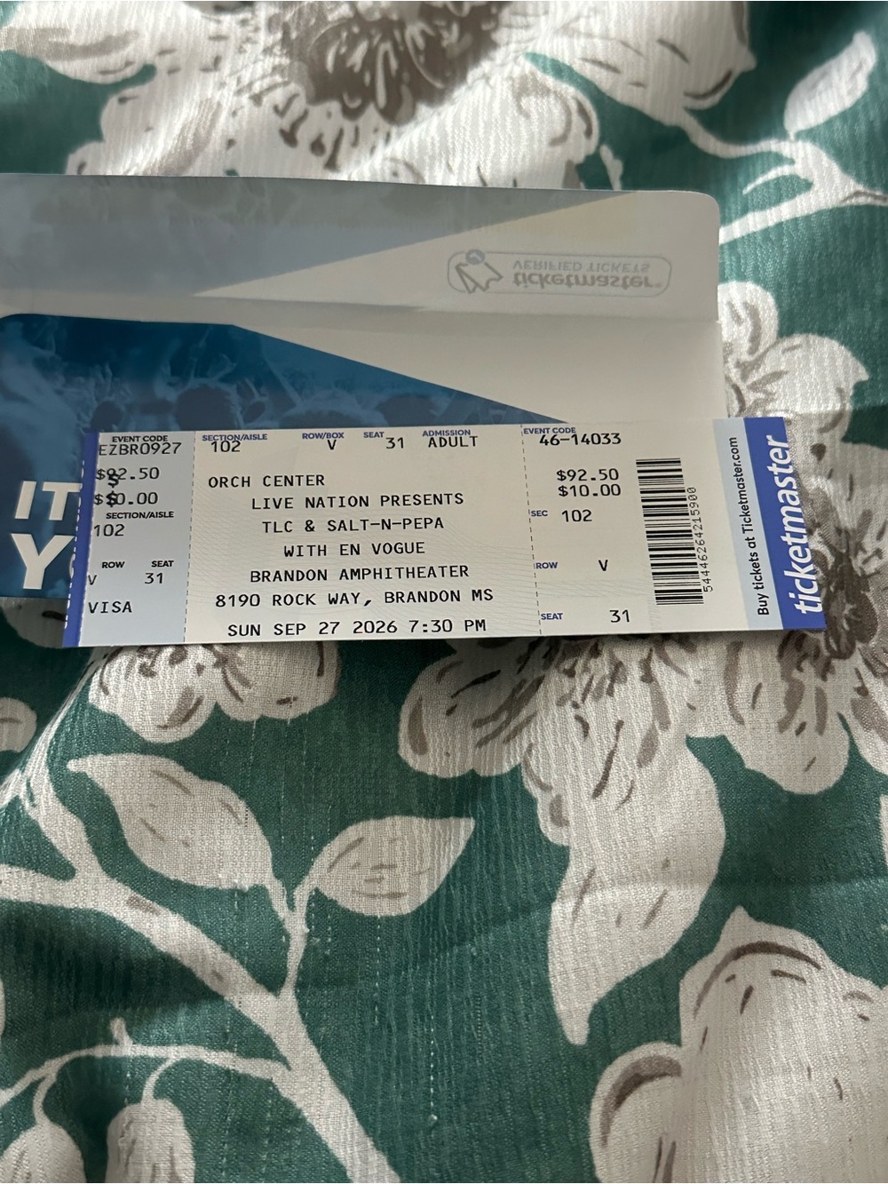 Concert Ticket - Picture 2 of 5